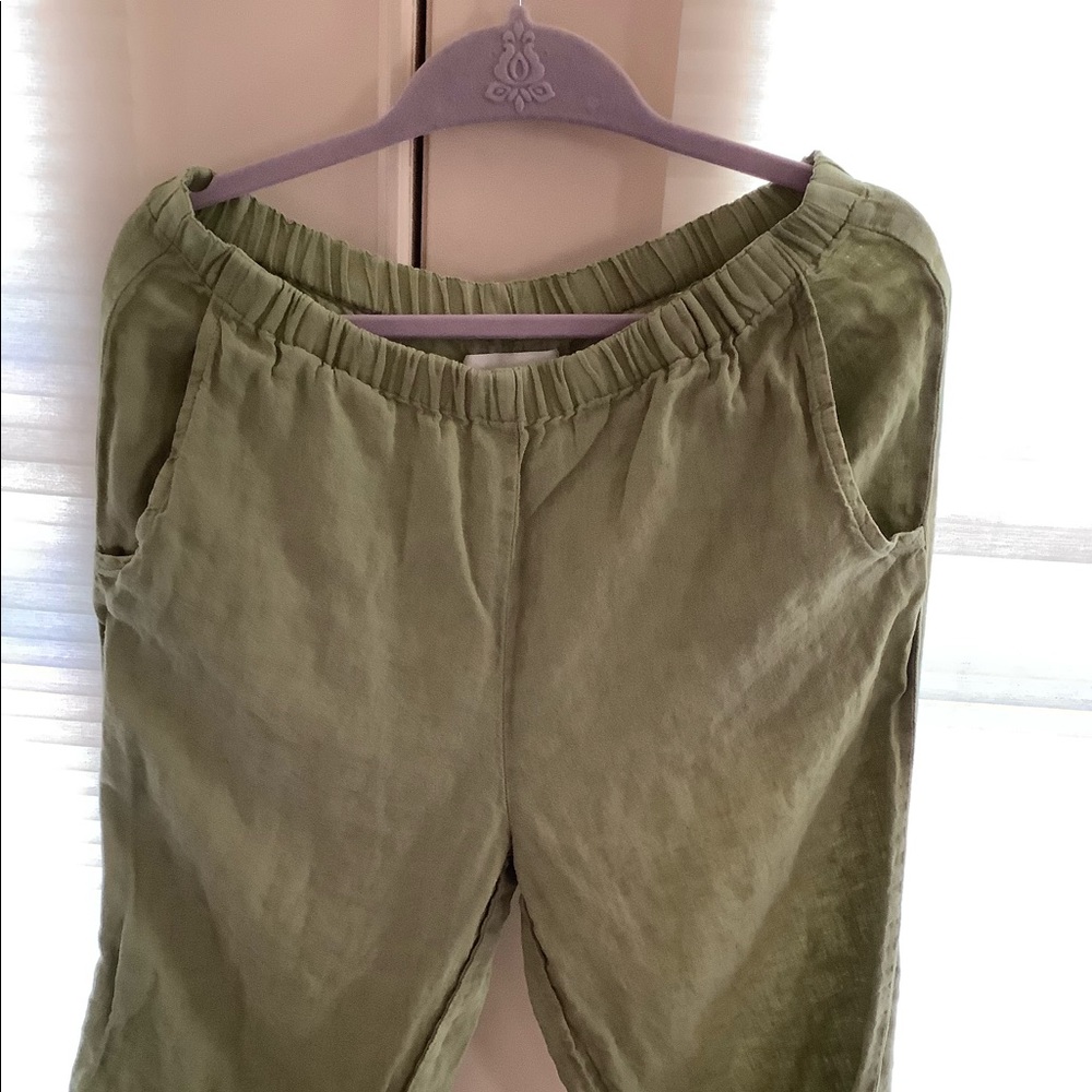 Women’s Flax floods green sz s